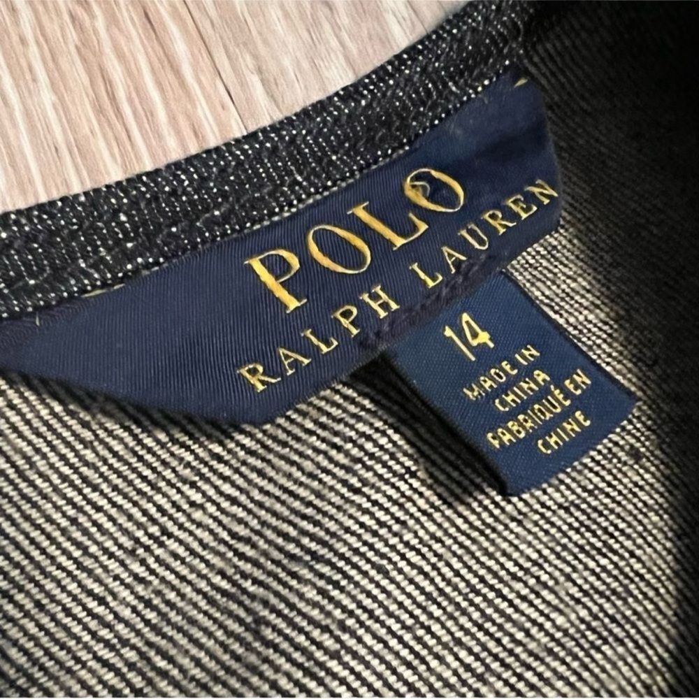 Polo Ralph Lauren Rigid Japanese Denim Indigo Fit Flare Belted Dress Contrast 14 - Picture 15 of 15